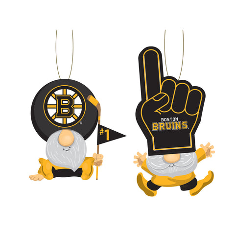 Boston Bruins Ornament Gnome Fan 2 Pack