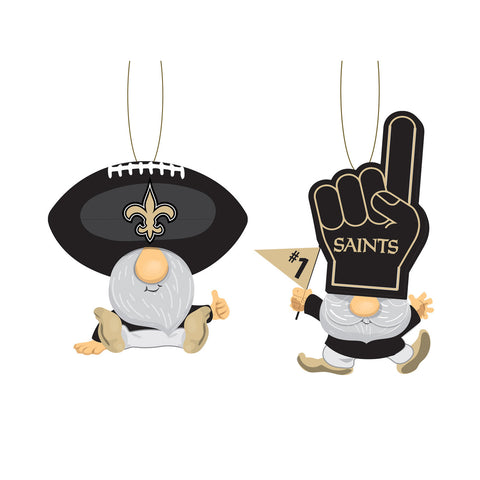 New Orleans Saints Ornament Gnome Fan 2 Pack
