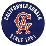 California Angels Roundel Rug - 27in. Diameter 1966 Retro Logo