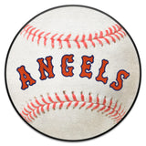 California Angels Baseball Rug - 27in. Diameter 1966 Retro Logo