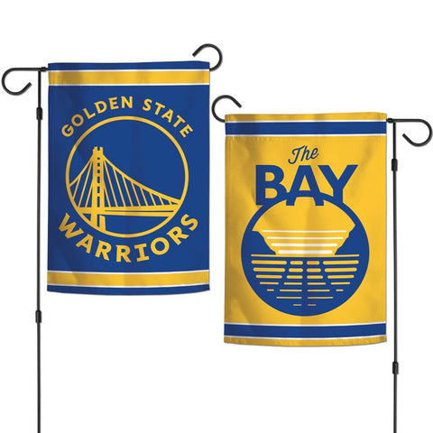 Golden State Warriors Flag 12x18 Garden Style 2 Sided