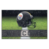 Pittsburgh Steelers Rubber Door Mat - 18in. x 30in.
