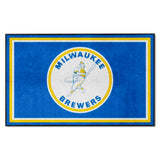 Milwaukee Brewers 4ft. x 6ft. Plush Area Rug1970