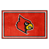Louisville Cardinals 4ft. x 6ft. Plush Area Rug