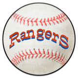 Texas Rangers Baseball Rug - 27in. Diameter