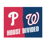 MLB House Divided - Phillies / Nationals Mat 33.75"x42.5"