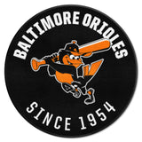 Baltimore Orioles Roundel Rug - 27in. Diameter 1975 Retro Logo
