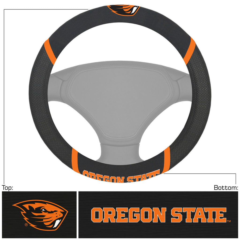 Oregon State Beavers Steering Wheel Cover Mesh/Stitched