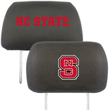 NC State Wolfpack Embroidered Head Rest Cover Set - 2 Pieces