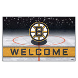 Boston Bruins Rubber Door Mat - 18in. x 30in.