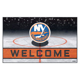 New York Islanders Rubber Door Mat - 18in. x 30in.