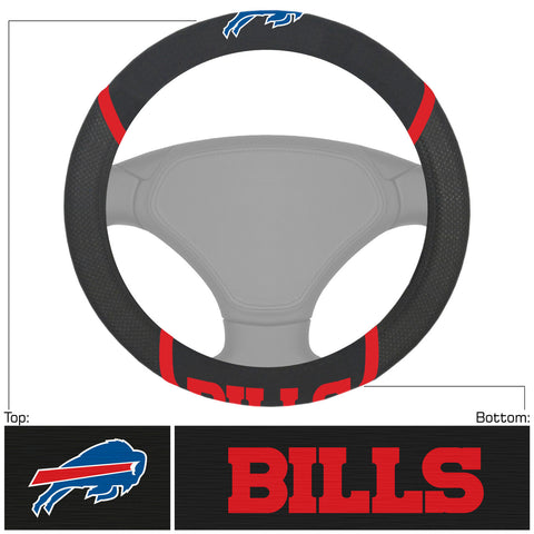Buffalo Bills Steering Wheel Cover Mesh/Stitched