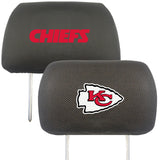 Kansas City Chiefs Embroidered Head Rest Cover Set - 2 Pieces