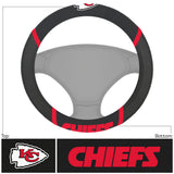 Kansas City Chiefs Embroidered Steering Wheel Cover