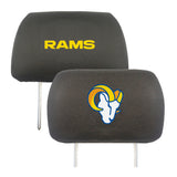 Los Angeles Rams Embroidered Head Rest Cover Set - 2 Pieces