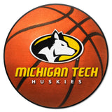 Michigan Tech Huskies Basketball Rug - 27in. Diameter