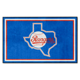 Texas Rangers 4ft. x 6ft. Plush Area Rug