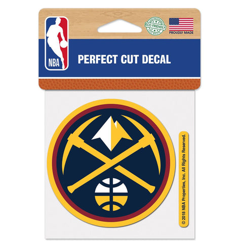 Denver Nuggets Decal 4x4 Perfect Cut Color - Special Order