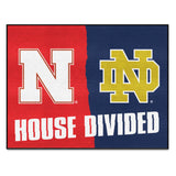 House Divided - Nebraska / Notre Dame Rug 34 in. x 42.5 in.