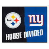 NFL House Divided - Steelers / Giants Rug 34 in. x 42.5 in.