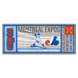 Montreal Expos Ticket Runner Rug - 30in. x 72in.