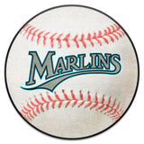 Florida Marlins Baseball Rug - 27in. Diameter