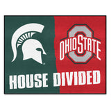 House Divided - Michigan St / Ohio St Rug 34 in. x 42.5 in.