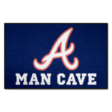 Atlanta Braves Man Cave Starter Mat Accent Rug - 19in. x 30in.