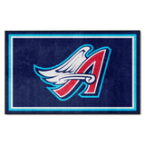 Anaheim Angels 4ft. x 6ft. Plush Area Rug 1997 Retro Logo