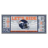 Denver Broncos Ticket Runner Rug - 30in. x 72in.