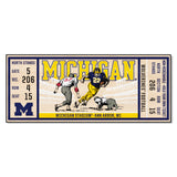 Michigan Wolverines Ticket Runner Rug - 30in. x 72in.