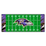 Baltimore Ravens Football Field Runner Mat - 30in. x 72in. XFIT Design