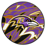 Baltimore Ravens Roundel Rug - 27in. Diameter XFIT Design
