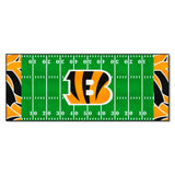 Cincinnati Bengals Football Field Runner Mat - 30in. x 72in. XFIT Design