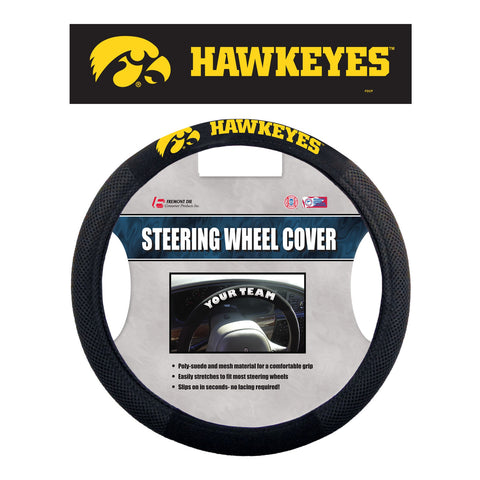 Iowa Hawkeyes Steering Wheel Cover Mesh Style Alternate CO
