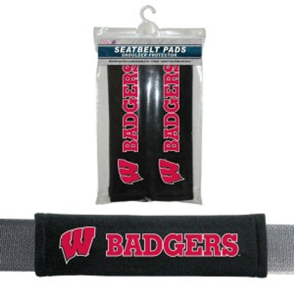 Wisconsin Badgers Seat Belt Pads CO