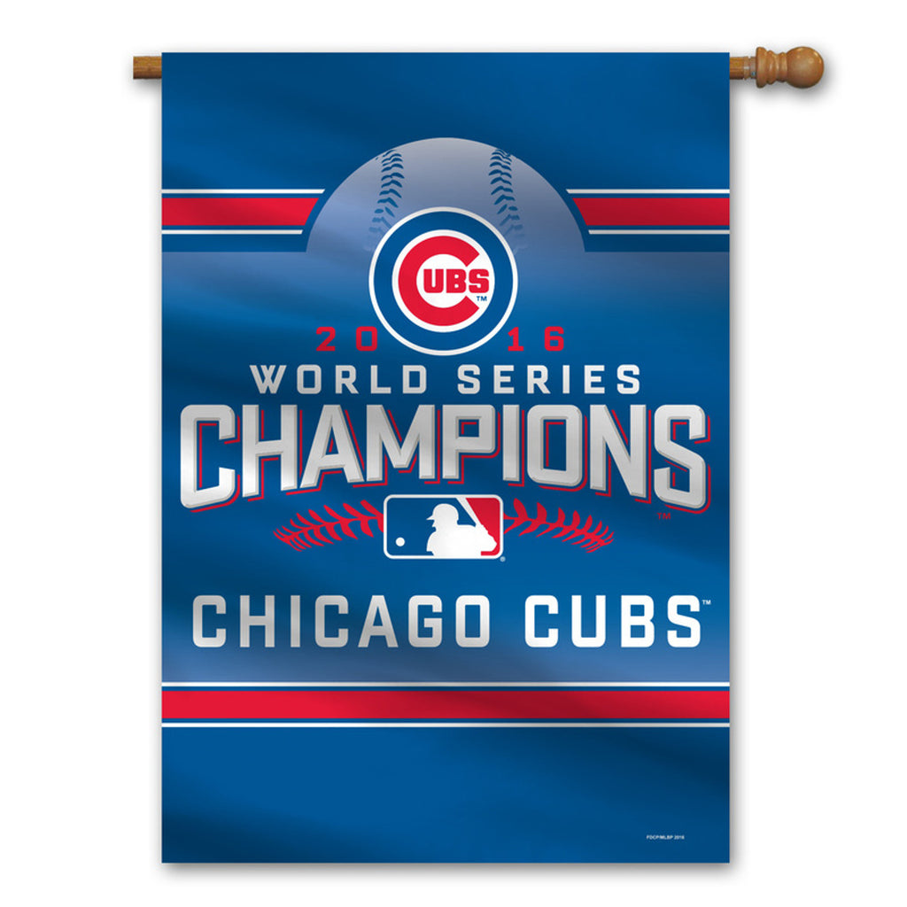 Chicago Cubs Banner Premium 28x40 Wall 2016 World Series Champs