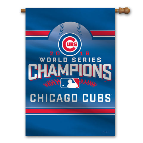 Chicago Cubs Banner Premium 28x40 Wall 2016 World Series Champs