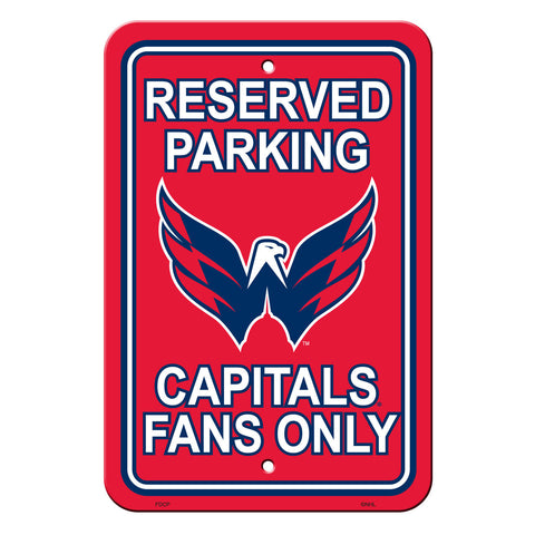 Washington Capitals Sign 12x18 Plastic Reserved Parking Style CO