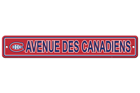 Montreal Canadiens Sign 4x24 Plastic Street Style CO