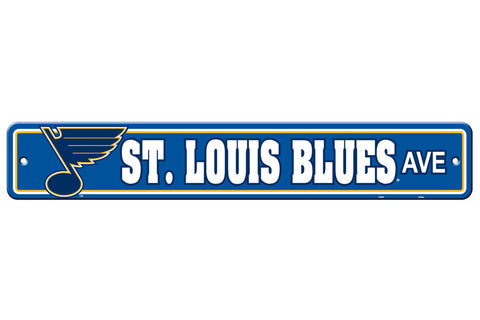 St. Louis Blues Sign 4x24 Plastic Street Style CO