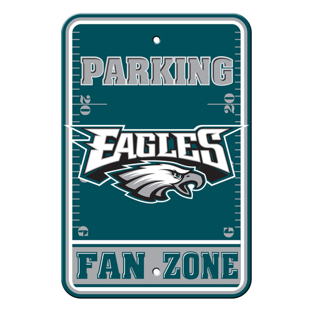 Philadelphia Eagles Sign 12x18 Plastic Fan Zone Parking Style CO