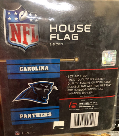Carolina Panthers Banner 28x40 House Flag Style 2 Sided Special Order
