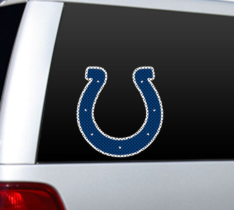 Indianapolis Colts Window Film 12 Inch Die Cut