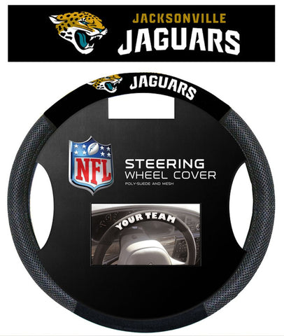 Jacksonville Jaguars Steering Wheel Cover Mesh Style CO