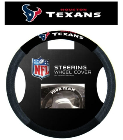 Houston Texans Steering Wheel Cover Mesh Style CO