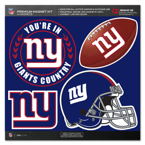 New York Giants Magnet Kit 4 Piece CO