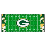 Green Bay Packers Football Field Runner Mat - 30in. x 72in. XFIT Design