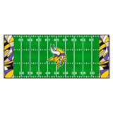 Minnesota Vikings Football Field Runner Mat - 30in. x 72in. XFIT Design