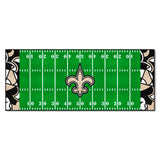 New Orleans Saints Football Field Runner Mat - 30in. x 72in. XFIT Design